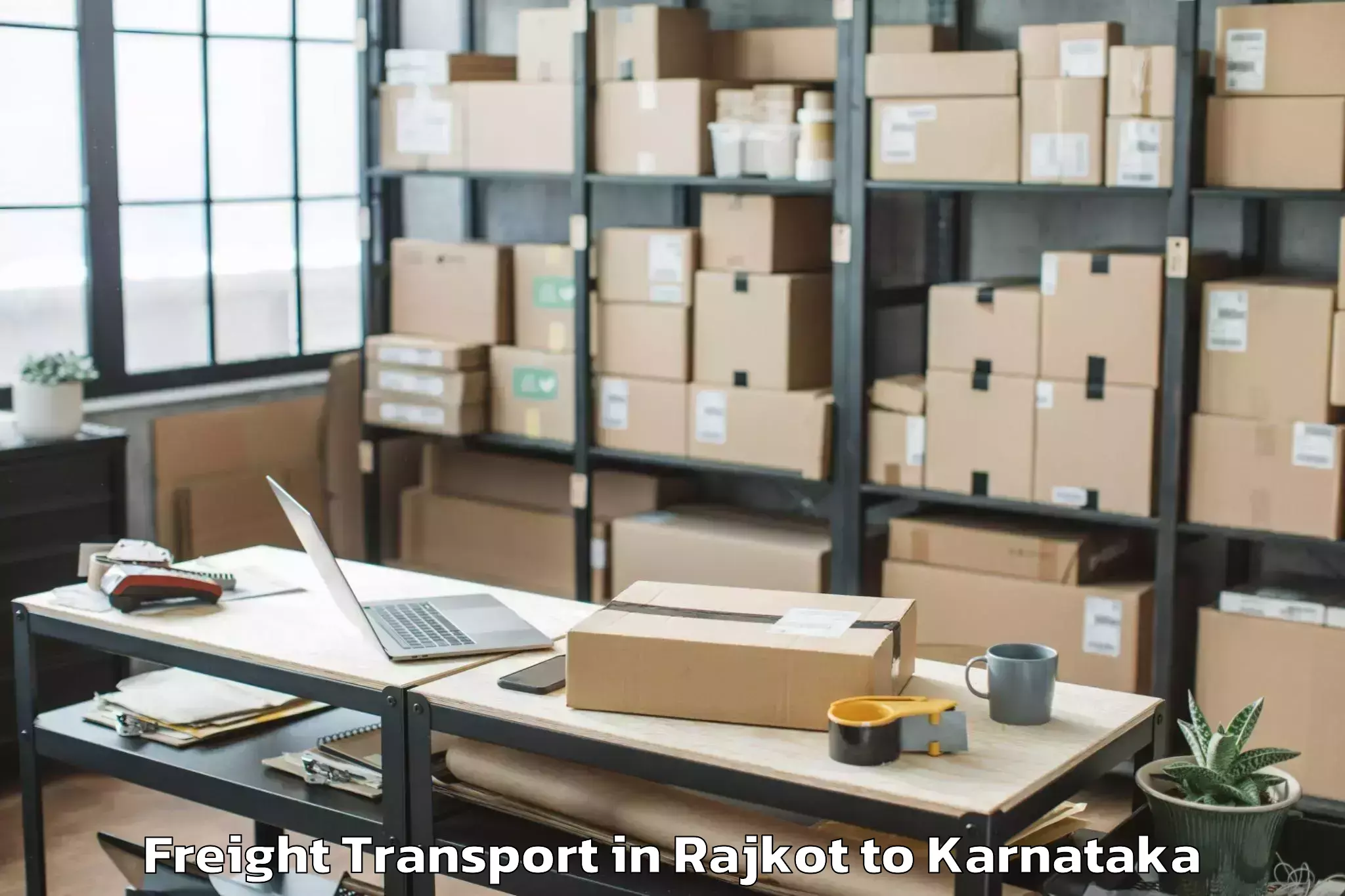 Top Rajkot to University Of Mysore Mysore Freight Transport Available